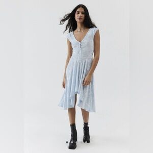 NWOT Urban Outfitters Corina Velvet Short Sleeve Minidress